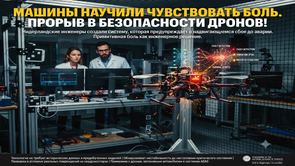 Машины научили чувствовать боль. Прорыв в безопасности дронов!