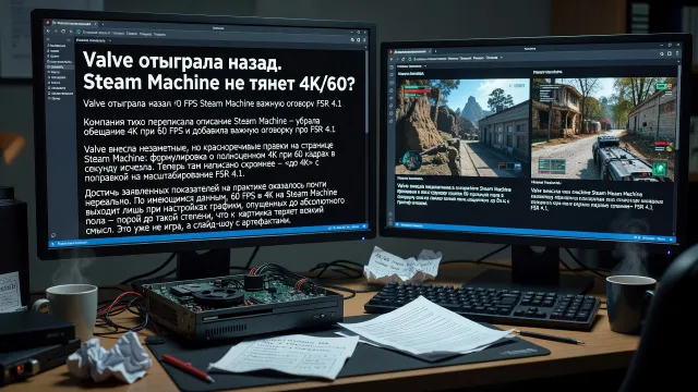 Valve отыграла назад. Steam Machine не тянет 4K/60?